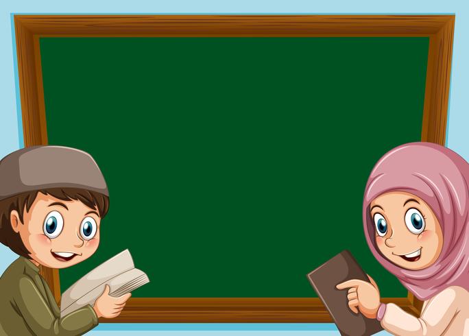 a-muslim-boy-and-girl-board-vector