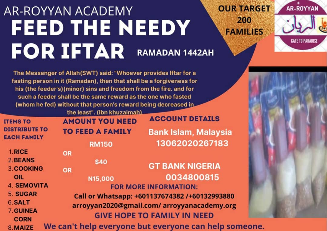 HELP THE NEEDY FOR IFTAR 2021